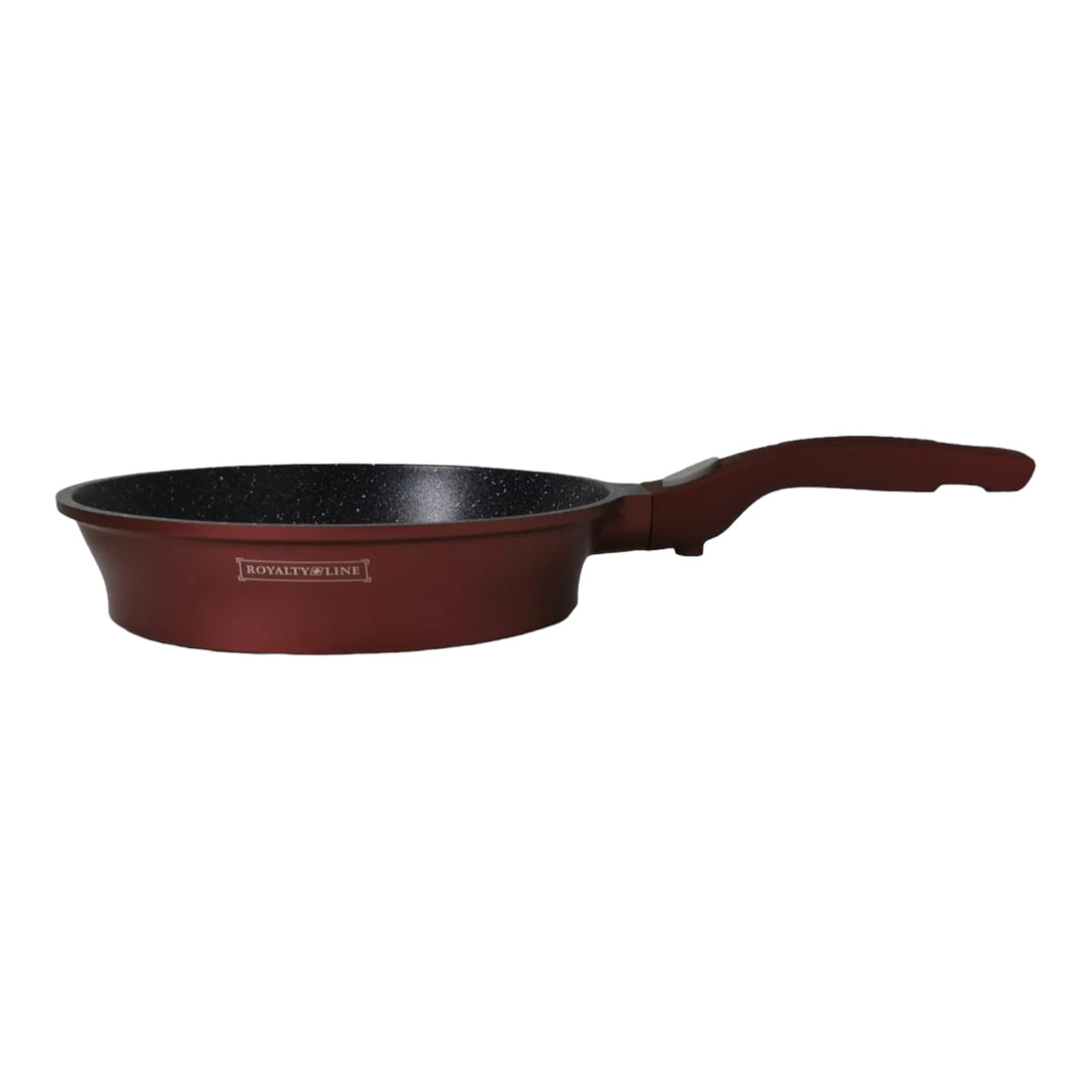Tigaie cu invelis de marmura Royalty Line, 24 cm Maner detasabil Visiniu