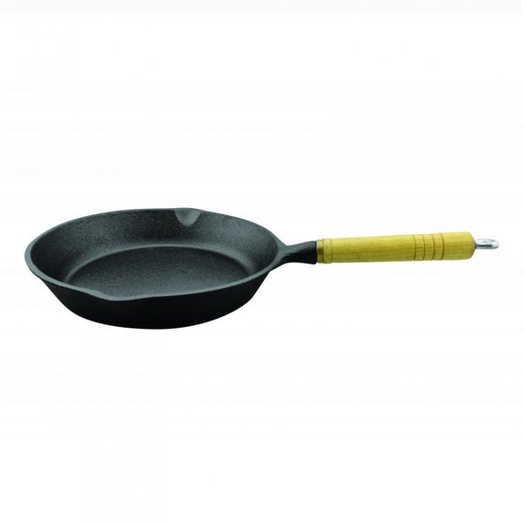 Tigaie fonta pura maner lemn Cooking by Heinner 23x4 cm