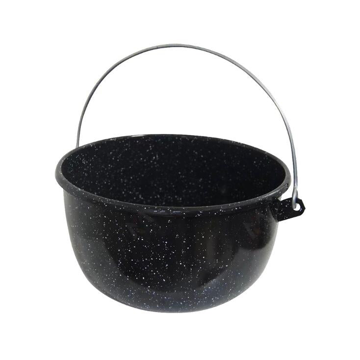 Ceaun Emailat Negru cu toarta sarma fara capac 22 cm, 3,5 L