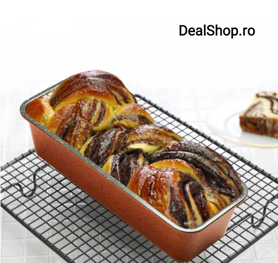 Tava copt cu acoperire ceramica, Heinner HR-BB-318, 31x11x8 cm