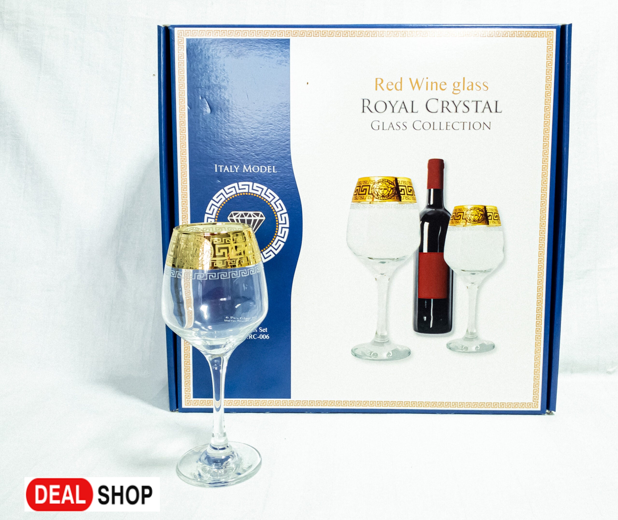 Set 6 Pahare Royal Crystal pentru vin rosu