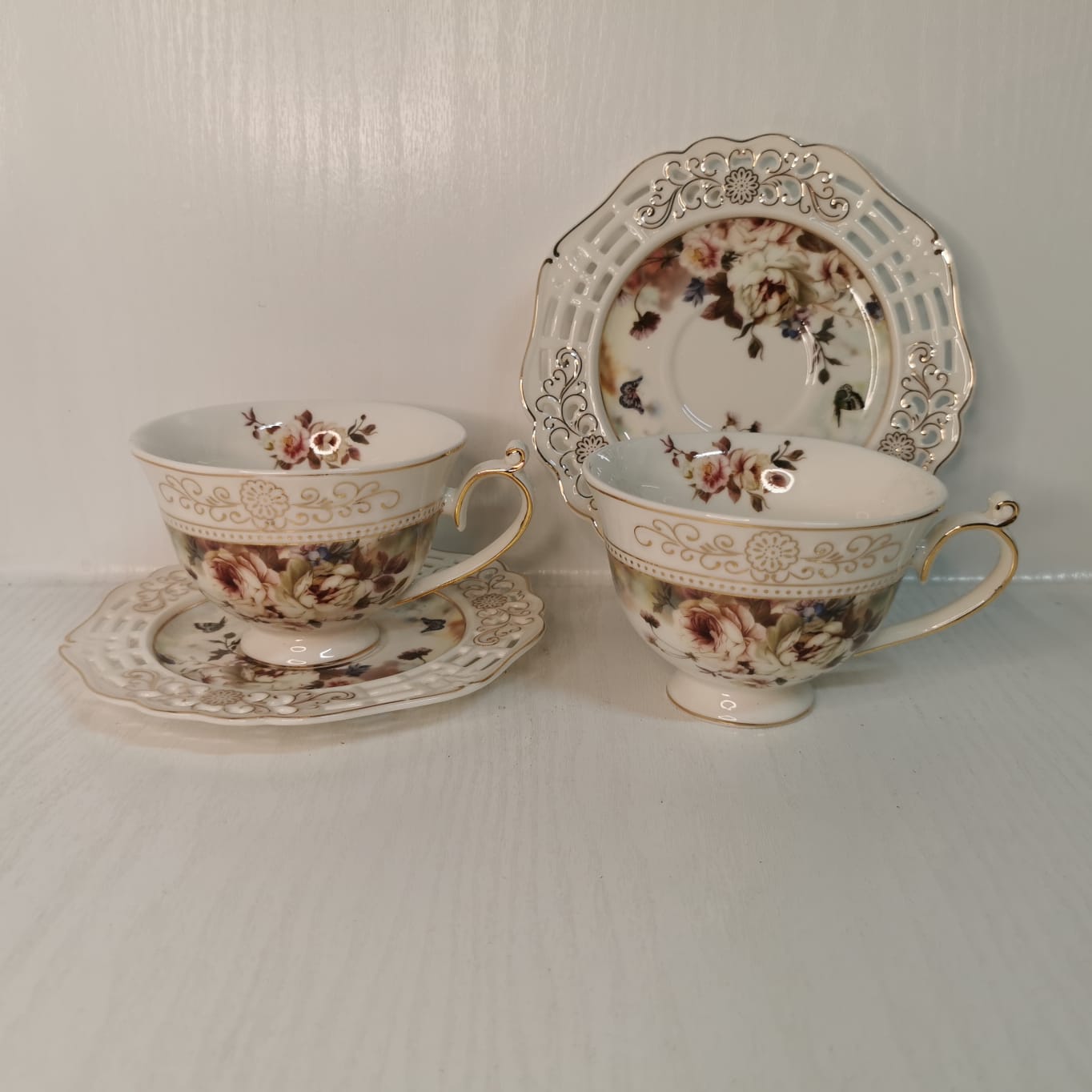 Set cesti pentru cafea sau ceai, Malooki Luxury Collection, 2 cesti, 190 ml