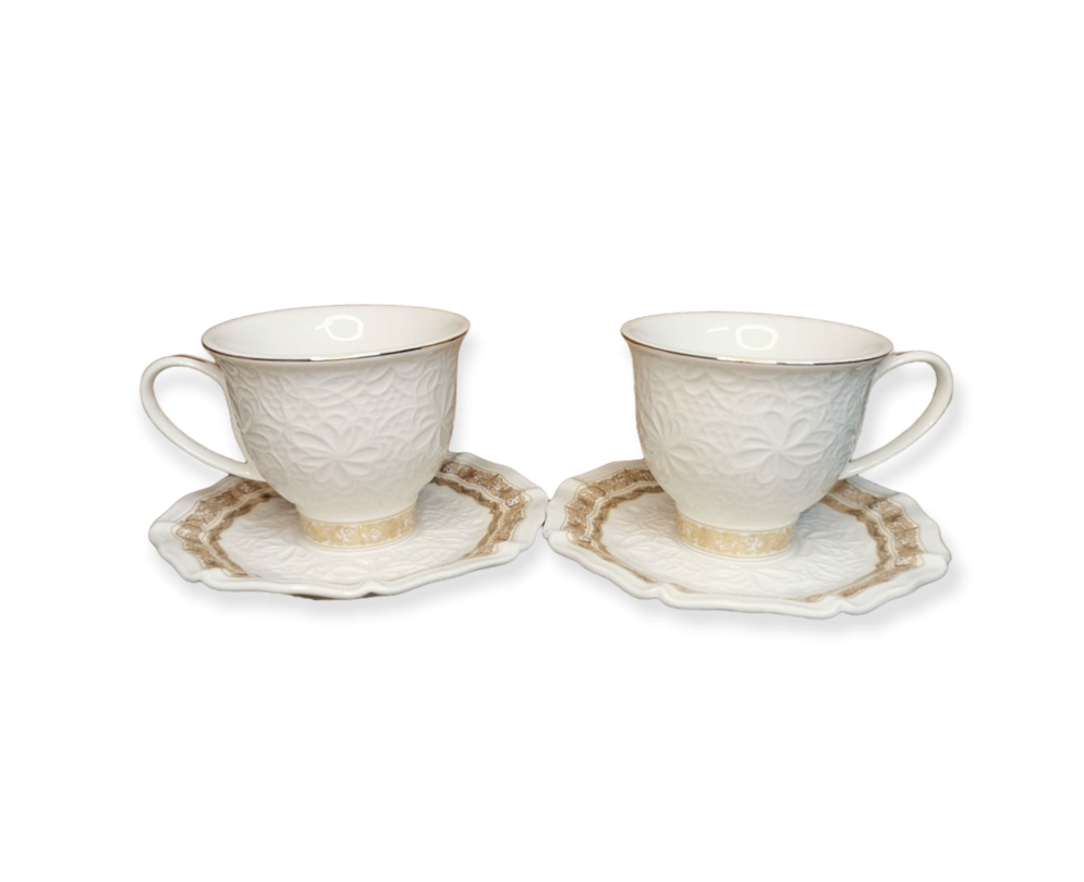 Set 2 cesti pentru cafea sau ceai, Malooki Luxury Collection