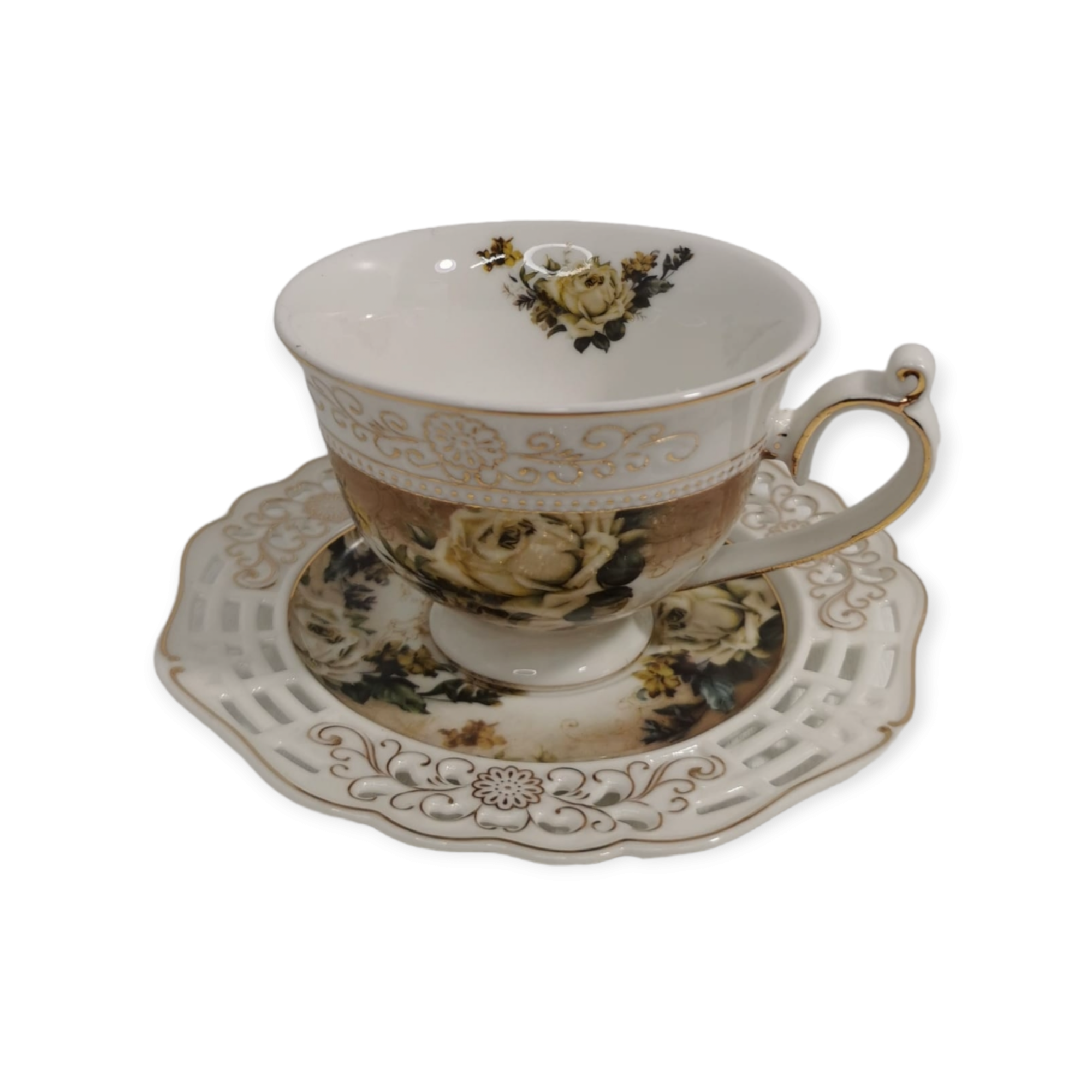 Set cesti pentru cafea sau ceai, Malooki Luxury Collection, 2 cesti, 190 ml