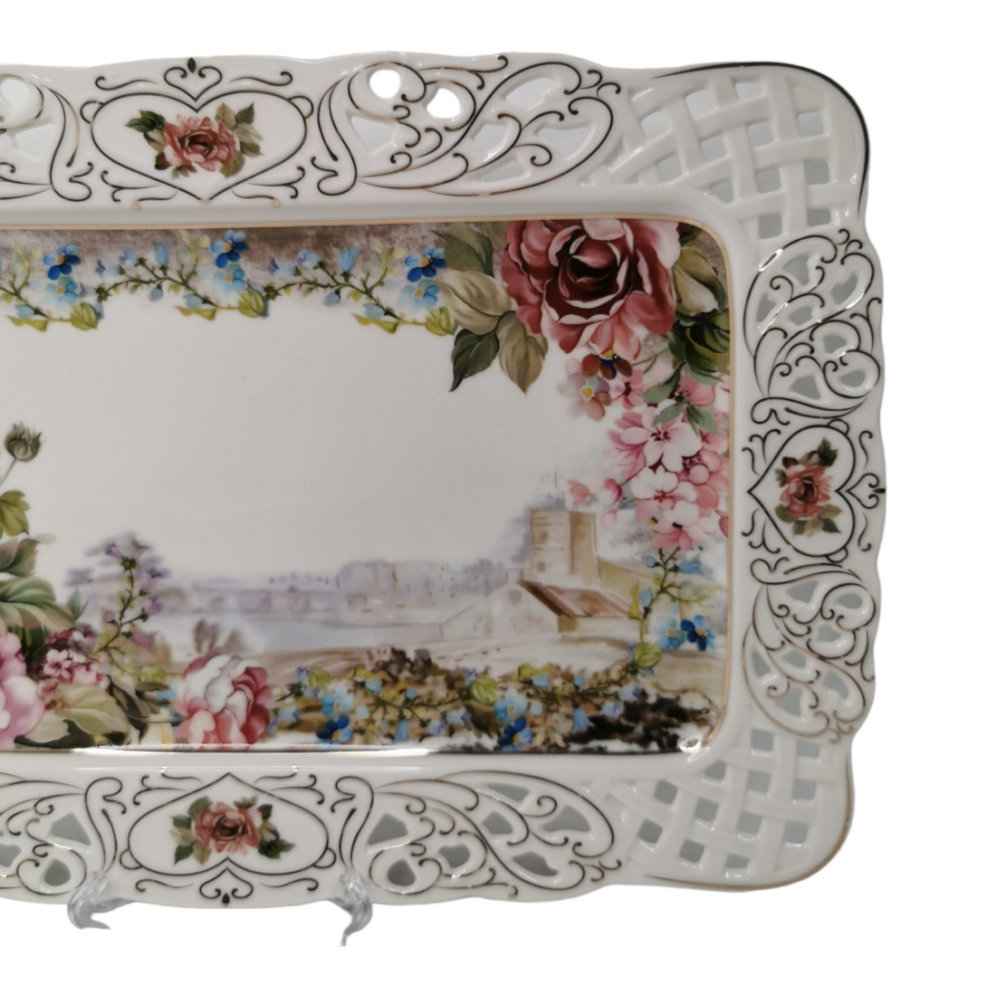 Platou din portelan, Malooki Luxury Collection 36x23 cm
