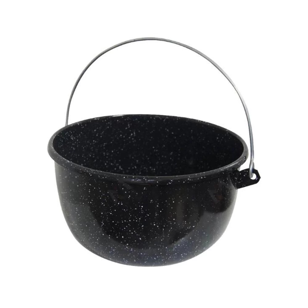 Ceaun Emailat Negru fara capac 26 cm, 7 L