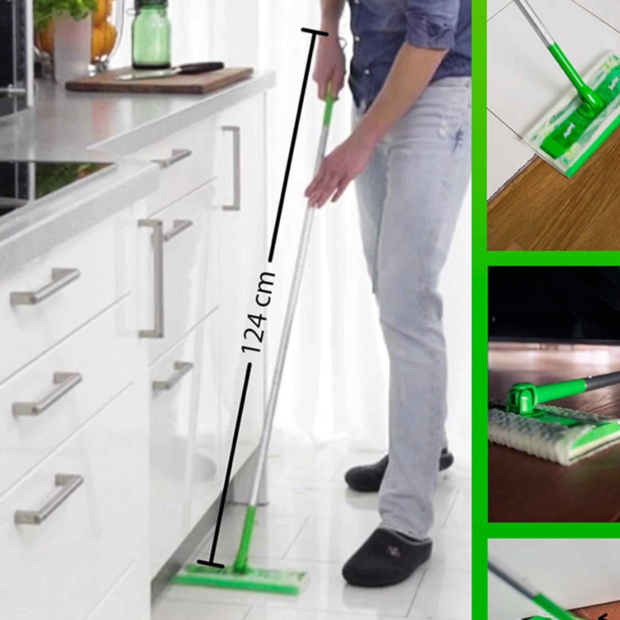 Set Mop Swiffer uscat si umed 8 lavete uscate + 3 lavete umede cadou