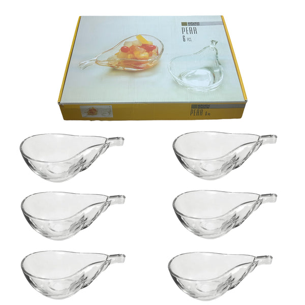 Set 6 Boluri din Sticla in forma de Para 15 x 9 x 4,5 cm