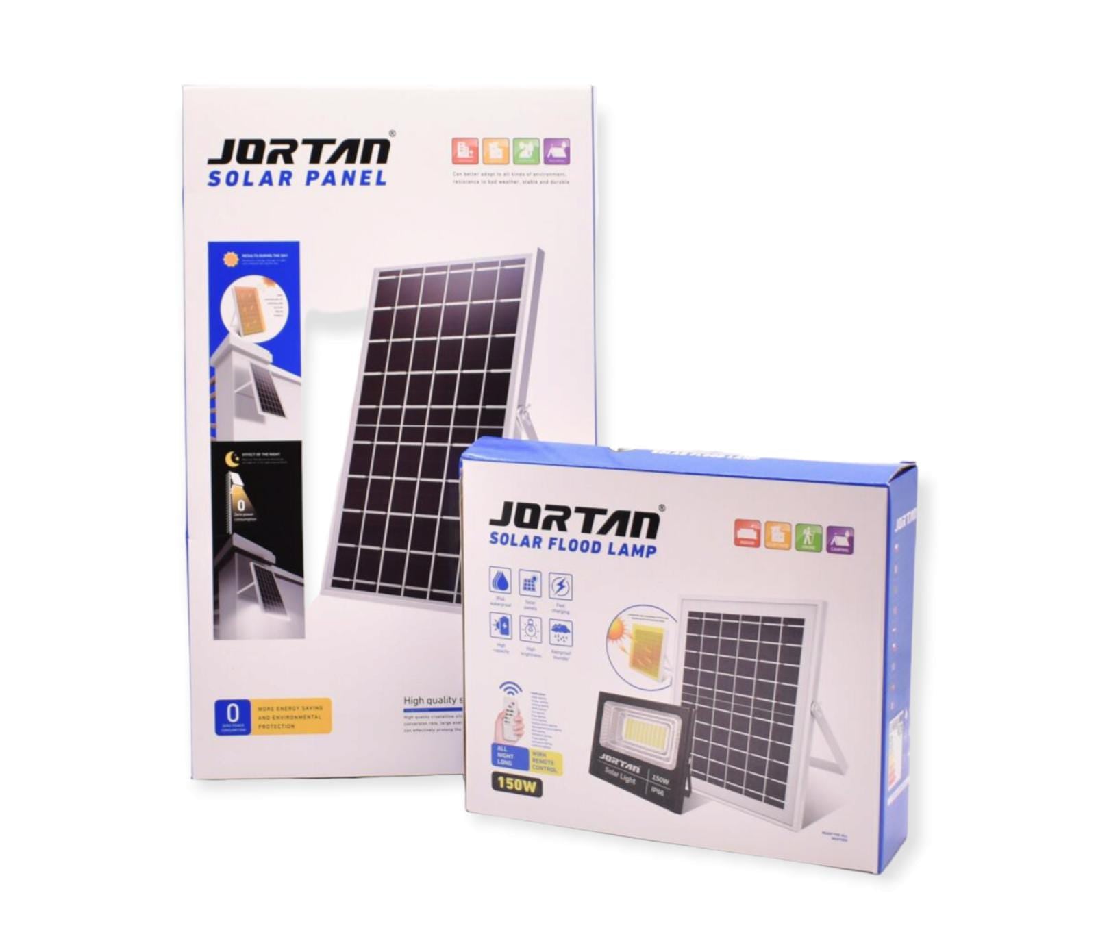 Proiector 150W cu LED SMD, panou solar si telecomanda – JT-BJ150W-TZ
