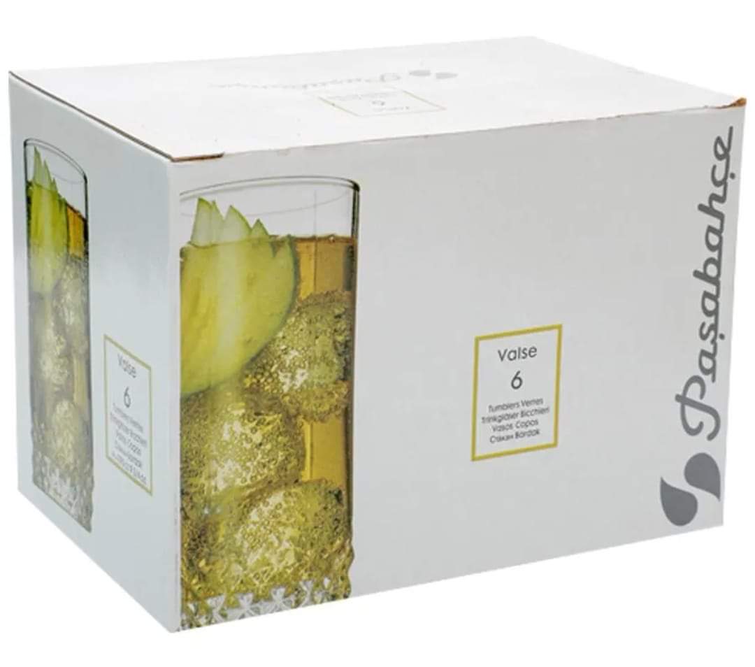 Set 6 pahare long drink Pasabahce Valse 440 ml, 42949